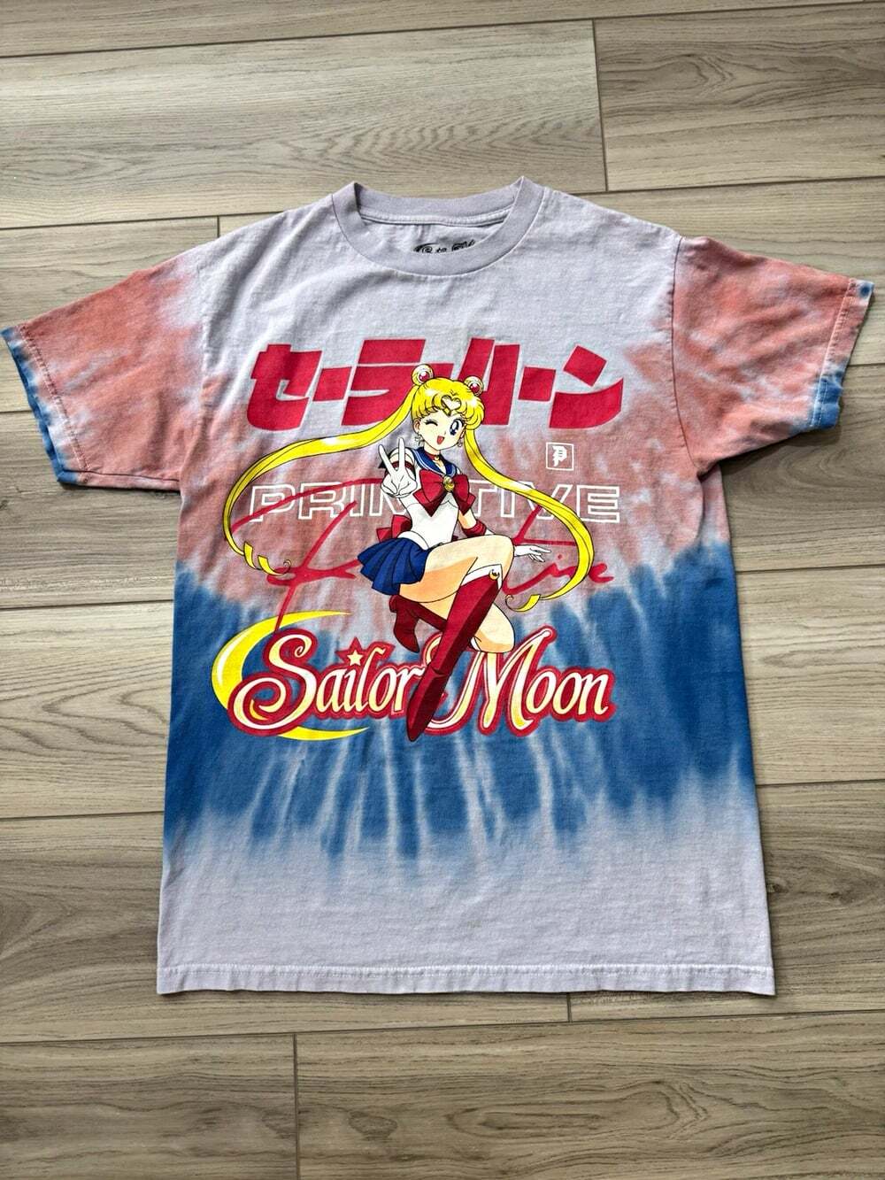 Primitive x Sailor Moon Tie Dye T-Shirt Small Toei Animation Anime Graphic Tee